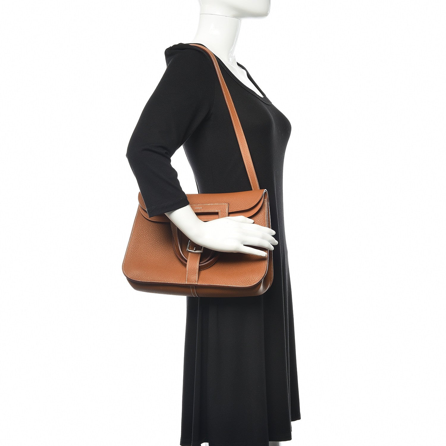 Hermes Taurillon Clemence Halzan 31 Gold 2 of 13