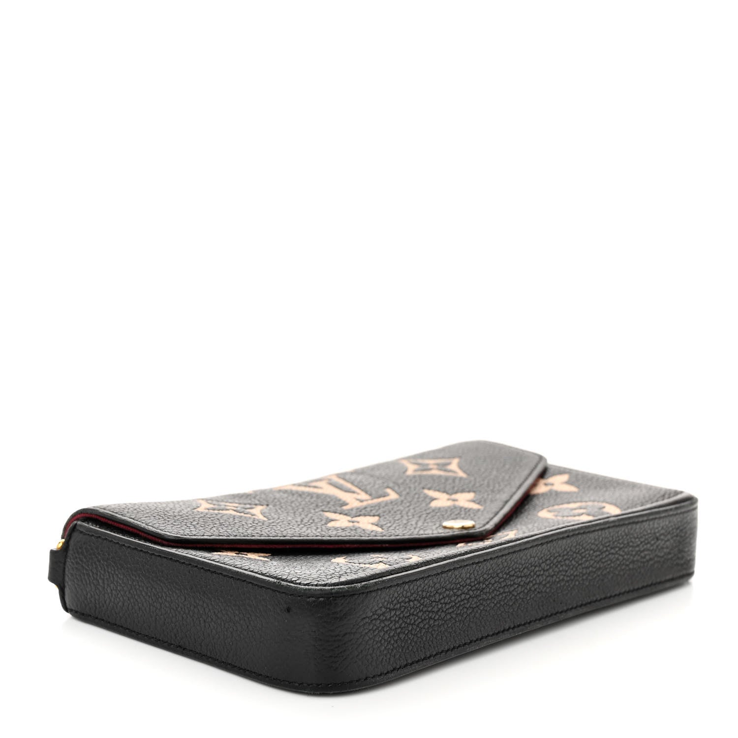 Louis Vuitton Empreinte Monogram Giant Felicie Pochette Black Beige 5 of 15