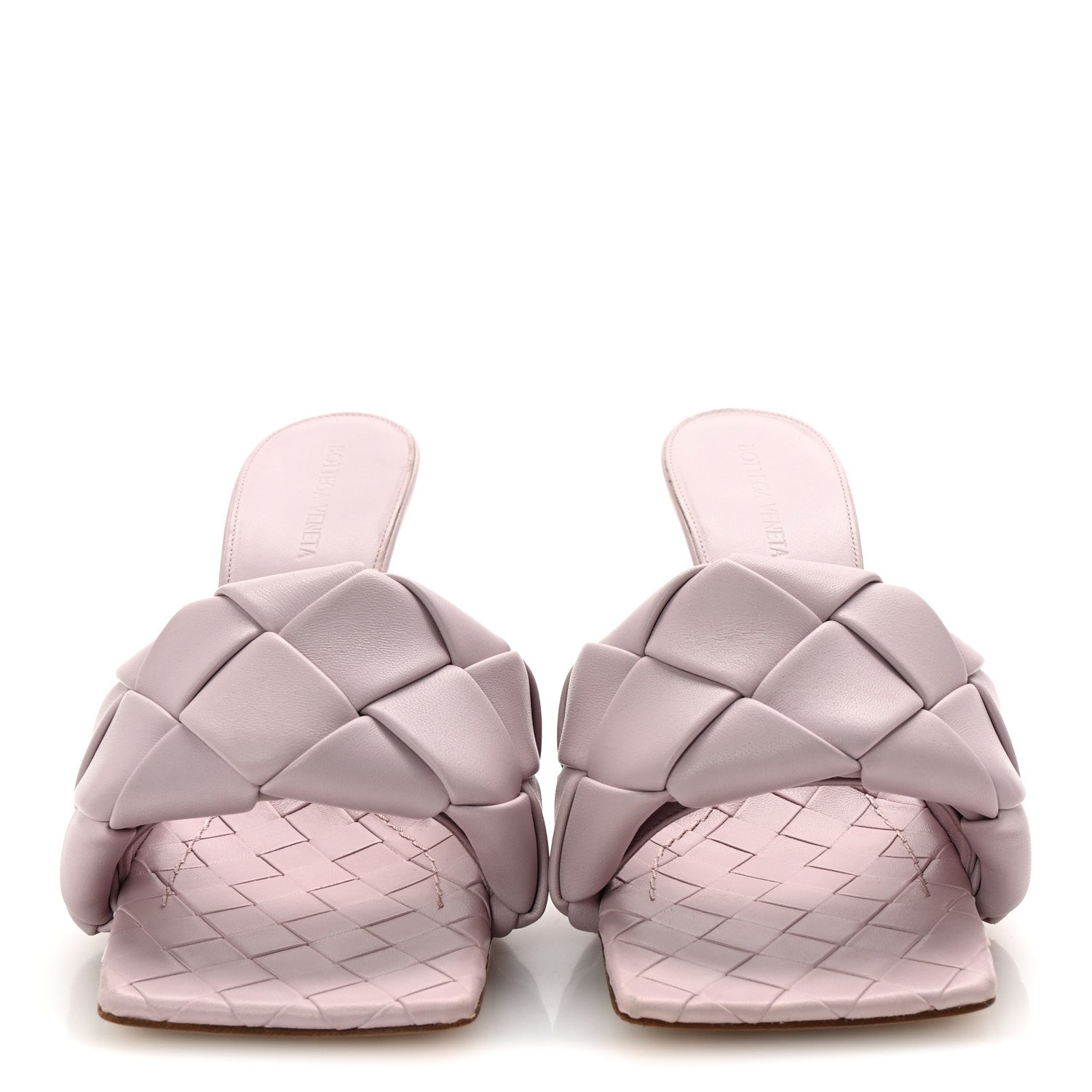 Bottega Veneta Nappa Maxi Intrecciato Lido 90mm Mule Sandals 40 Magnolia 3 of 9