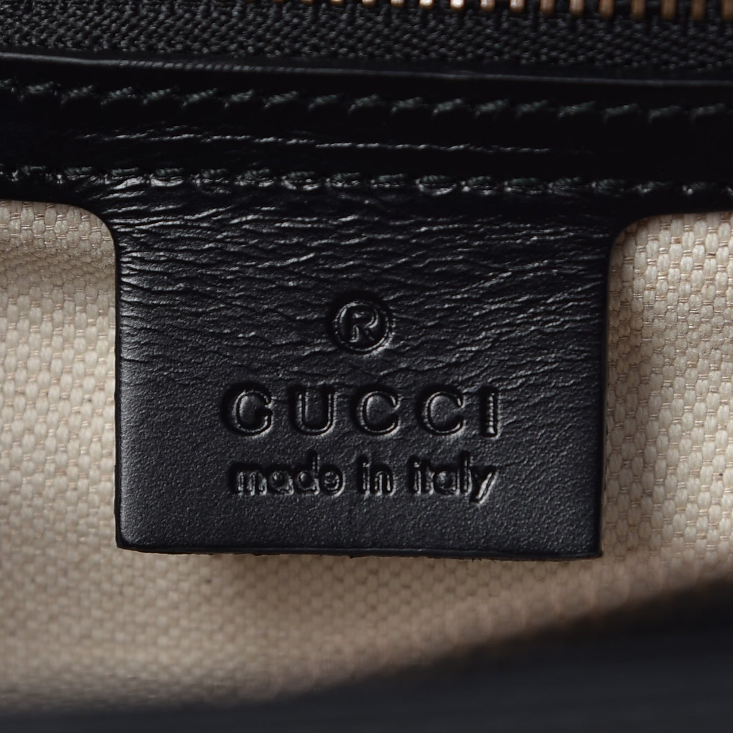 Calfskin Web Heart Medium GG Marmont Chain Handle Bag Black
