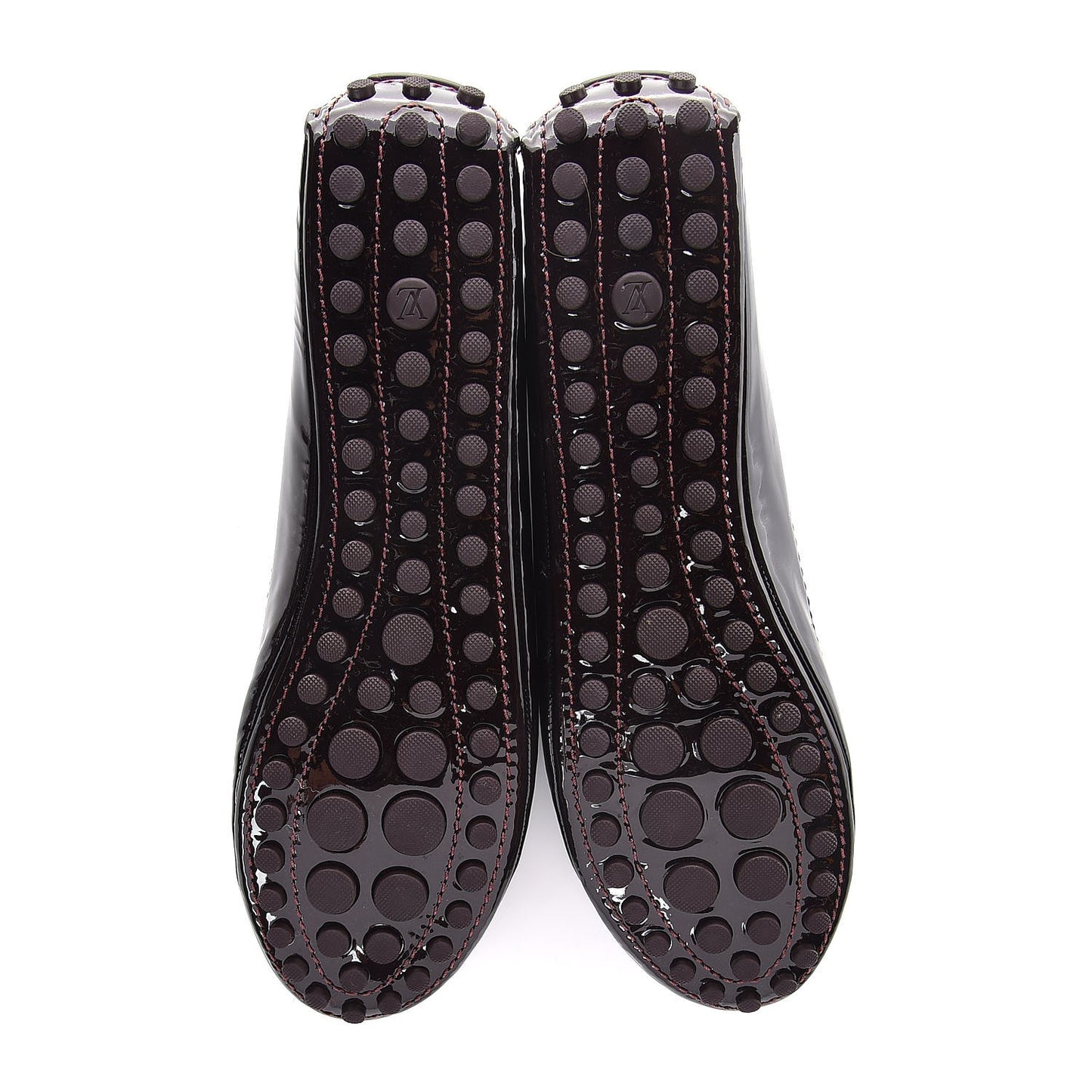 Patent Oxford Ballerina Flats 37.5 Amarante