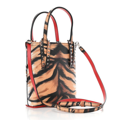 Christian Louboutin Calfskin Bengal Mini North South Cabata Tote Multicolor 2 of 9