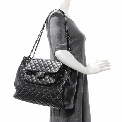 Chanel Caviar Quilted Flap Tote Black 2 of 8