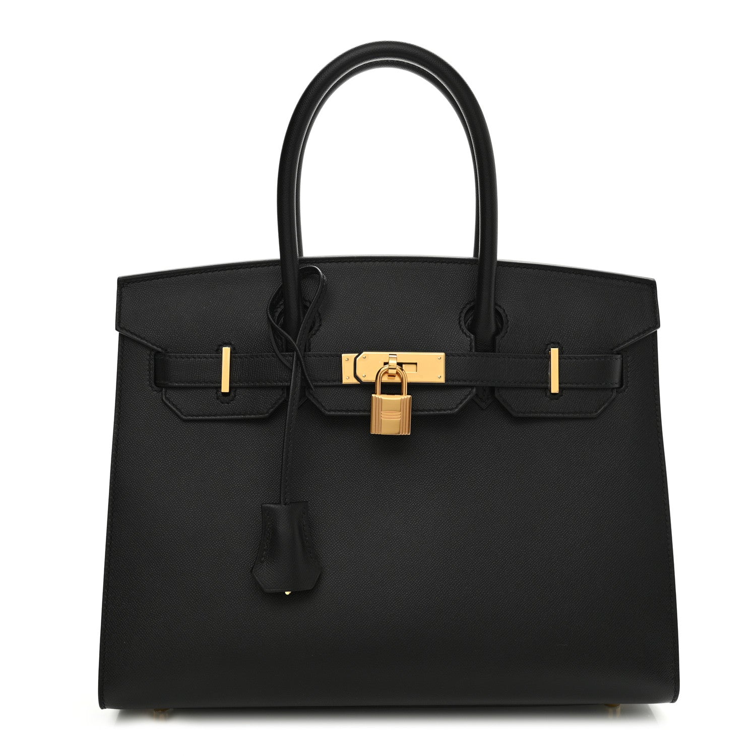 Hermes Madame Calfskin Birkin Sellier 30 Black 1 of 12