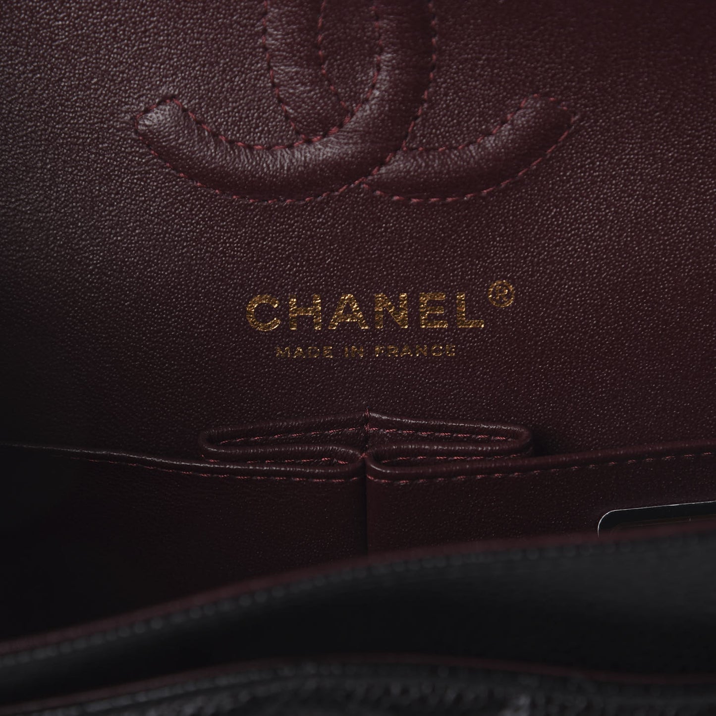 Caviar Quilted Small Double Flap Black