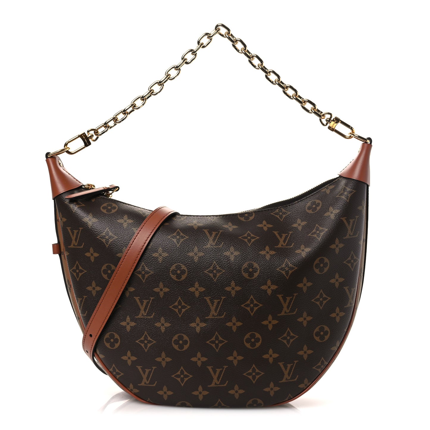 Reverse Monogram Loop Hobo