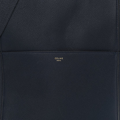 Celine Soft Grained Calfskin Sangle Bucket Bag Navy Blue 7 of 9