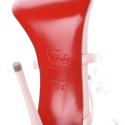 Christian Louboutin Patent Atonana 100 Sandals 37.5 Pompadour 6 of 8