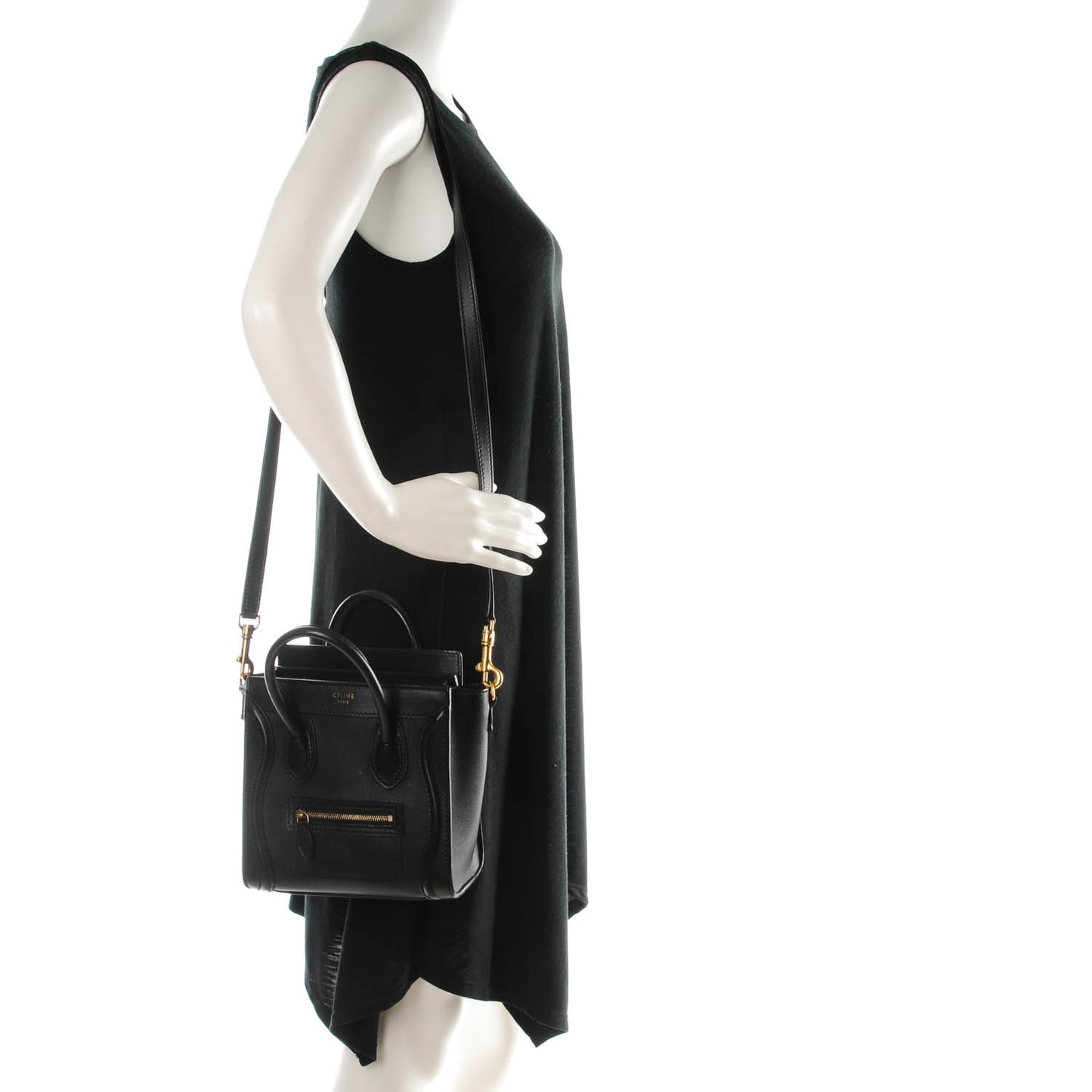 Smooth Calfskin Nano Luggage Black