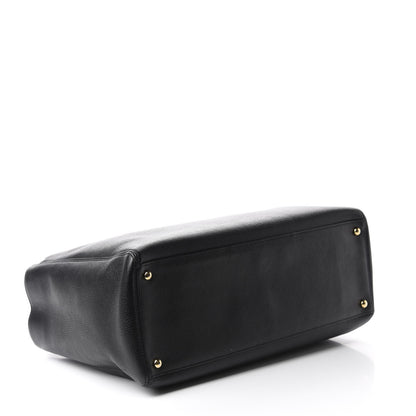 Chanel Calfskin Cerf Executive Shopper Tote Black 5 of 12