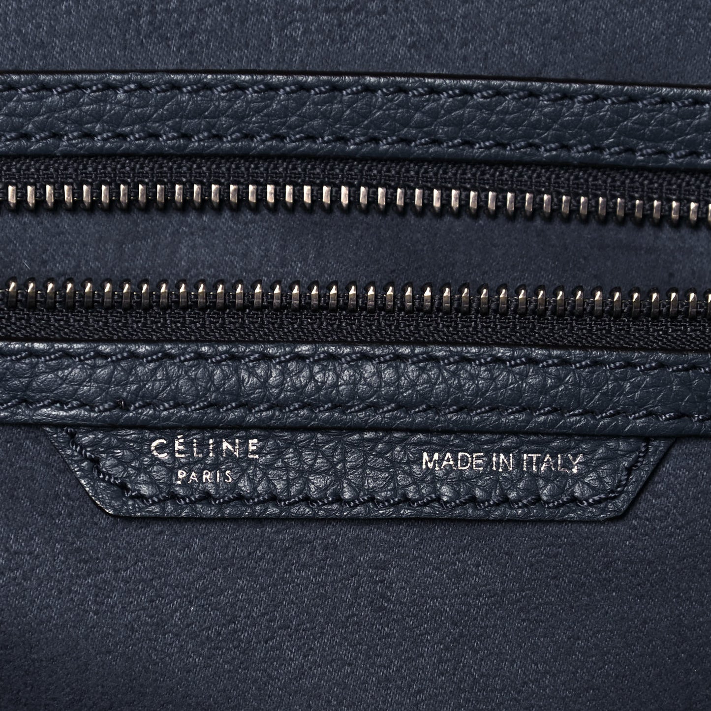 Drummed Calfskin Mini Luggage Blue