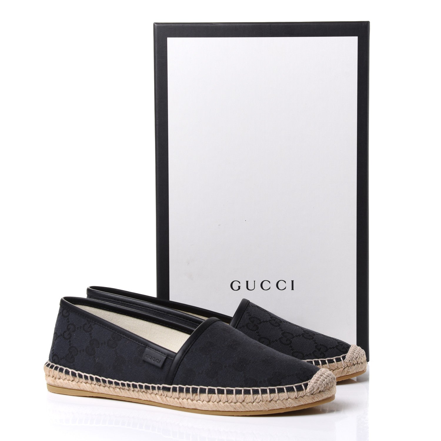 Gucci Monogram Espadrilles 38 Black 12 of 12