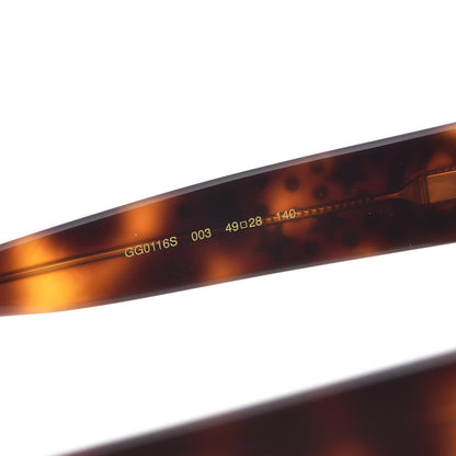 Gucci Acetate Stars Cat Eye Sunglasses GG0116S Havana 6 of 9