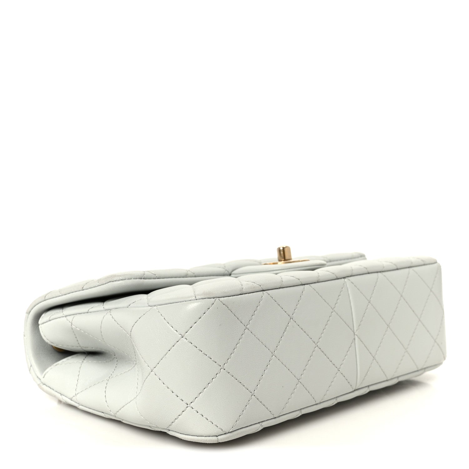 Chanel Lambskin Quilted Small Sweet Camellia Flap Light Blue 4 of 12