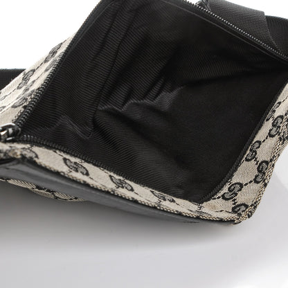 Gucci GG Monogram Web Double Pocket Belt Bag Navy 5 of 7