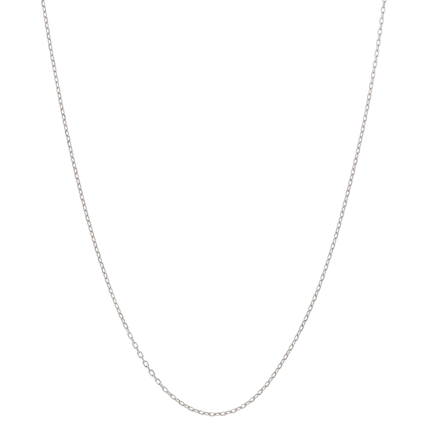 18K White Gold Chain Necklace