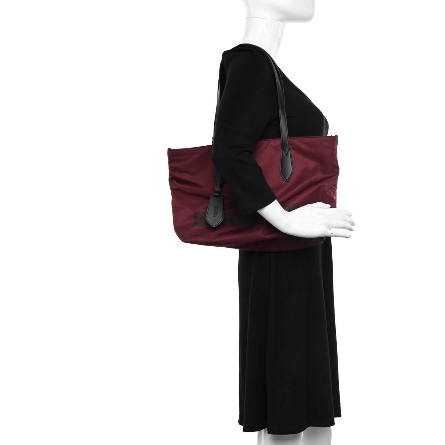 Nylon Logo Small Ardwell Tote Dark Red