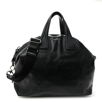 Givenchy Waxed Calfskin Medium Nightingale Logo Strap Black 1 of 11