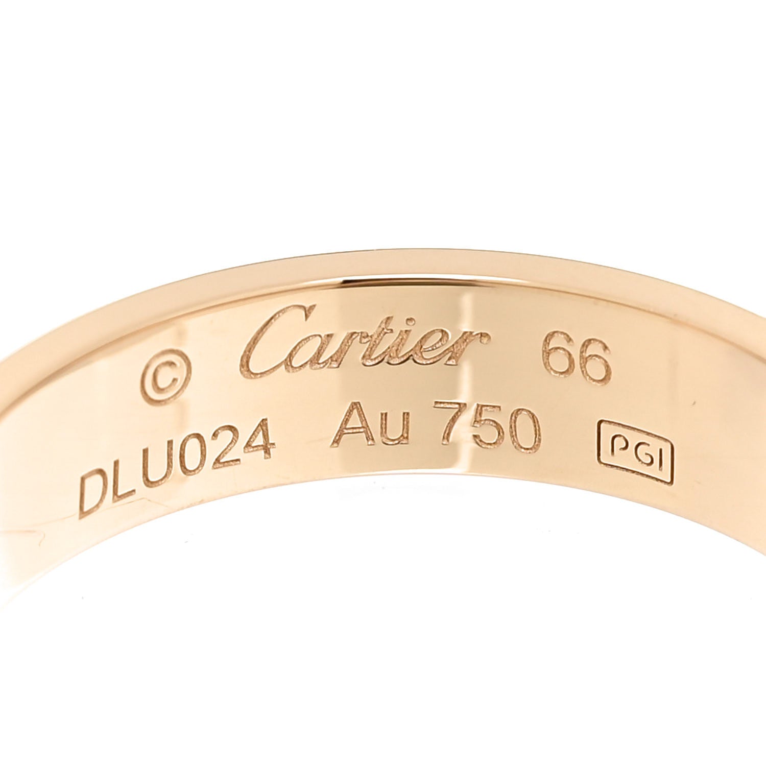 Cartier 18K Yellow Gold 5.5mm LOVE Ring 66 11.5 4 of 4