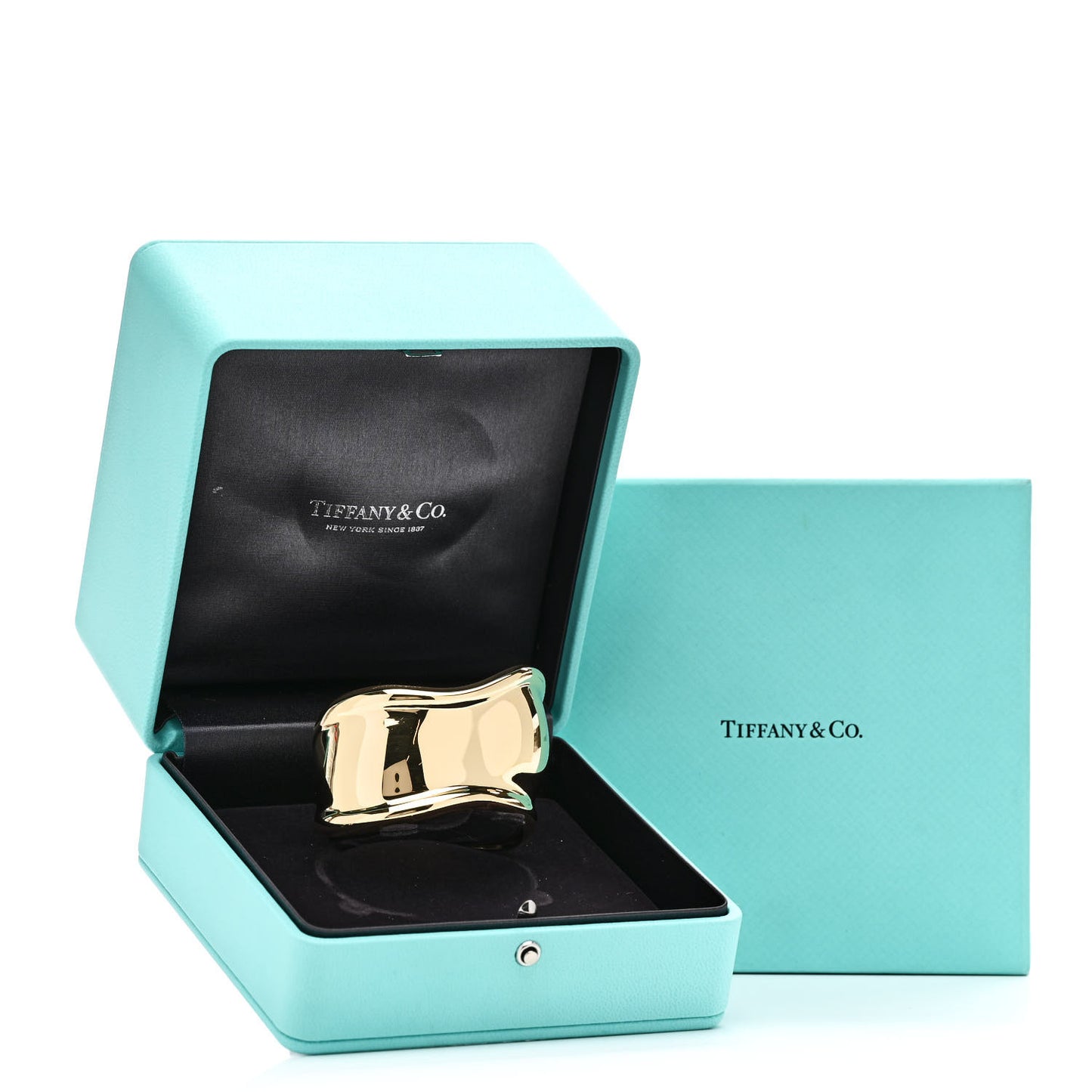 18K Yellow Gold Small Elsa Peretti Right Wrist Bone Cuff Bracelet