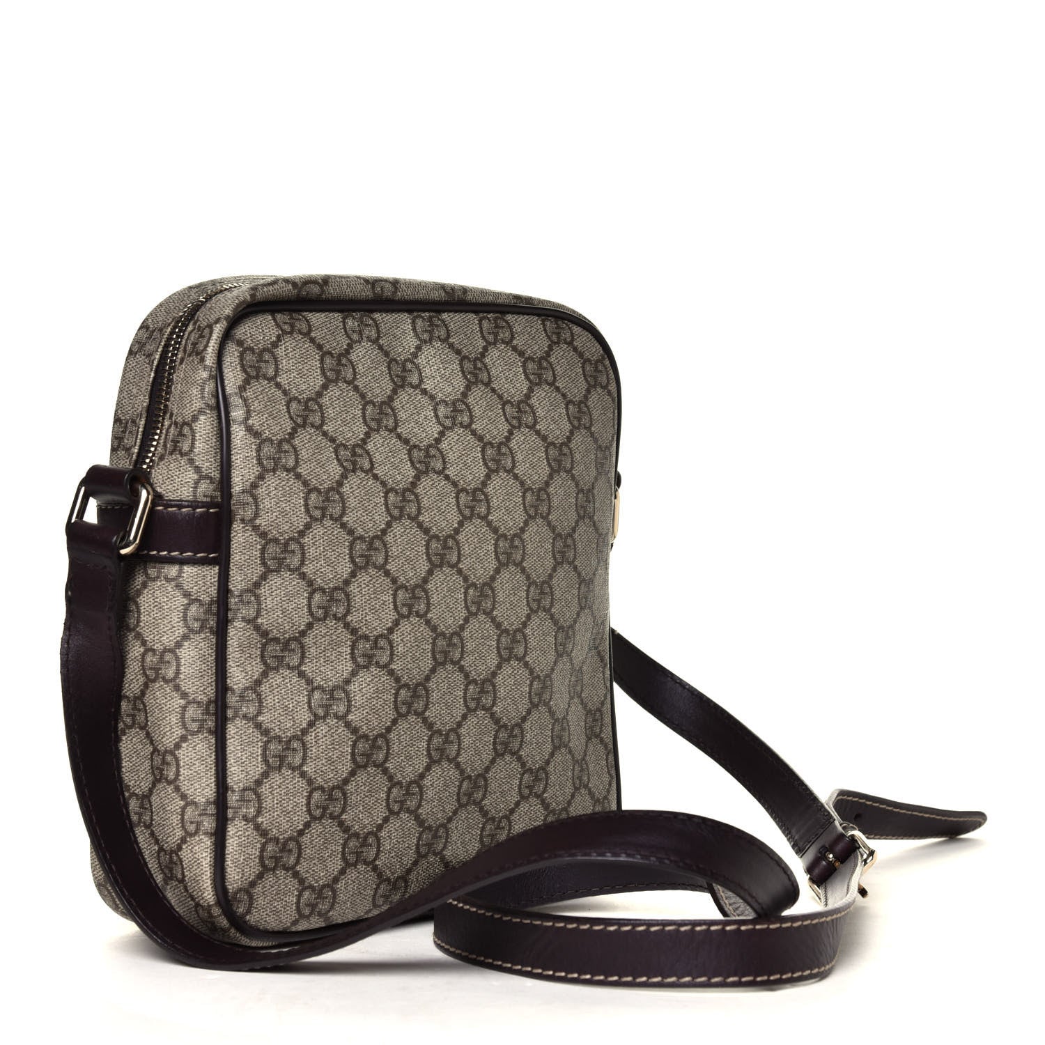 Gucci GG Plus Monogram Messenger Bag Dark Brown 2 of 5