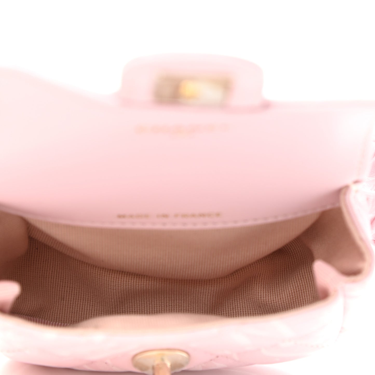 Lambskin Quilted CC All Over Arm Coin Purse Pink