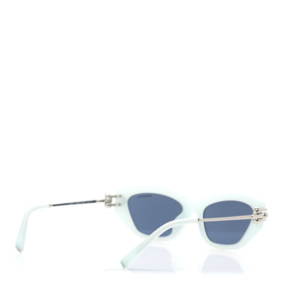 Tiffany Acetate HardWear Cat Eye Sunglasses TF4231U Frosted Pale Sapphire 4 of 7