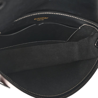 Burberry E-Canvas Check Calfskin Catherine Shoulder Bag Dark Birch Brown 5 of 9
