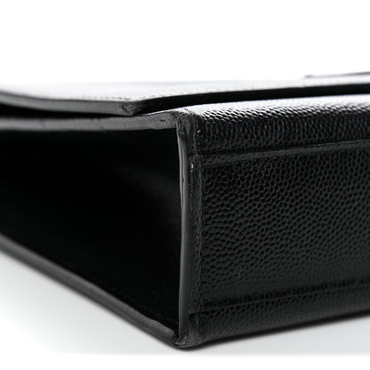 Saint Laurent Grain De Poudre Medium Classic Monogram Monochrome Kate Satchel Black 9 of 16