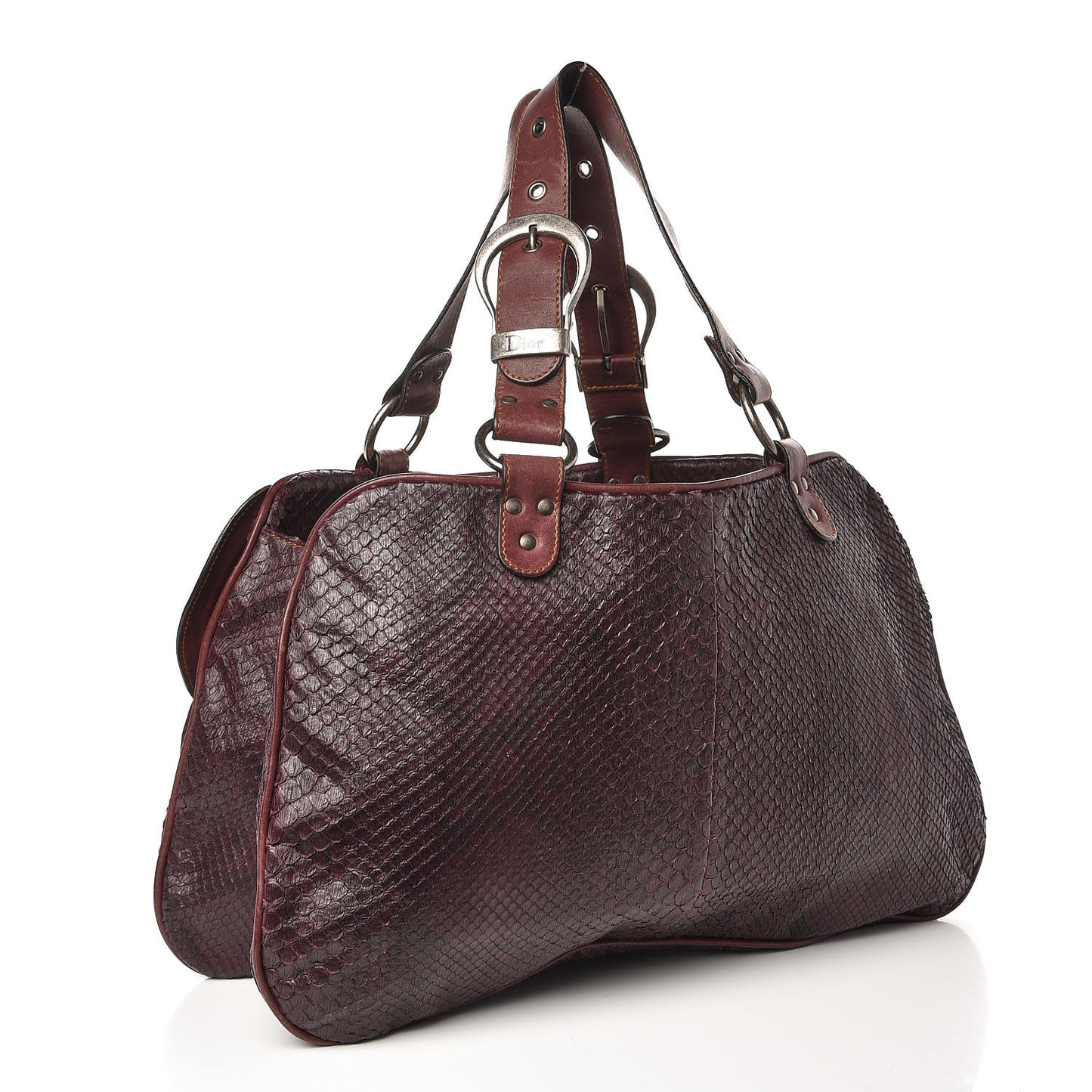 Python Calfskin Large Gaucho Red