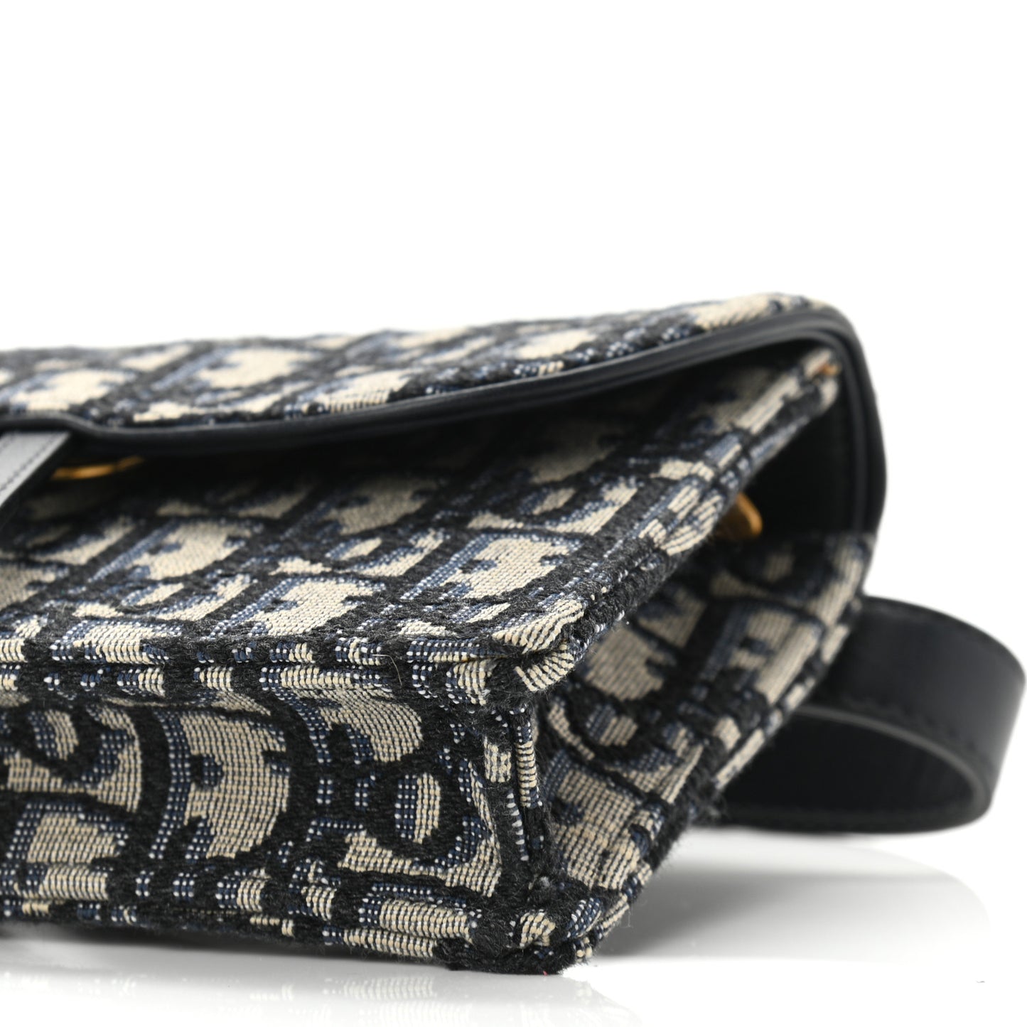 Oblique Saddle Belt Bag Blue