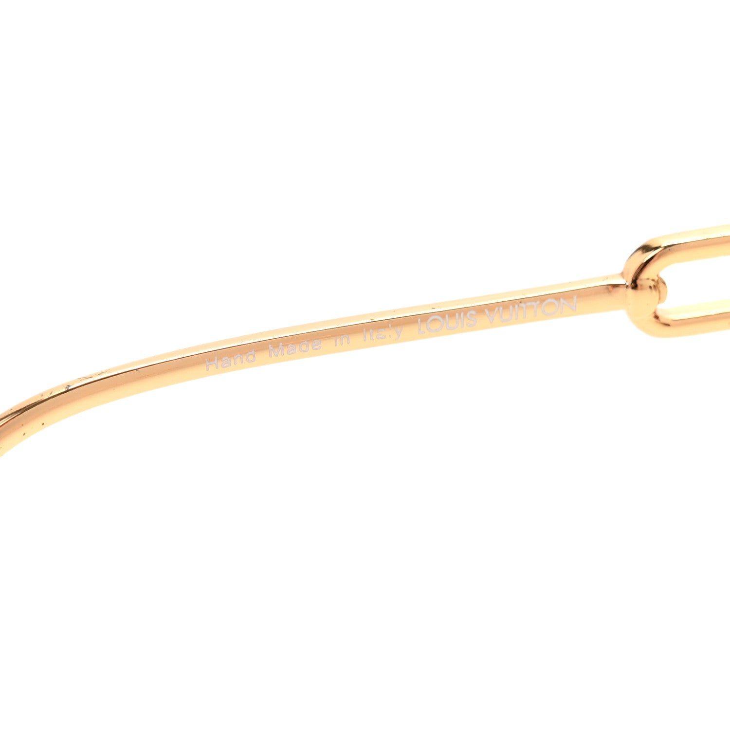 Louis Vuitton Metal My LV Chain Round Sunglasses Z1650W Gold 5 of 9