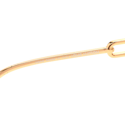Louis Vuitton Metal My LV Chain Round Sunglasses Z1650W Gold 5 of 9