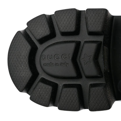 Gucci Rubber Horsebit Knee High Boots 40 Black 7 of 10