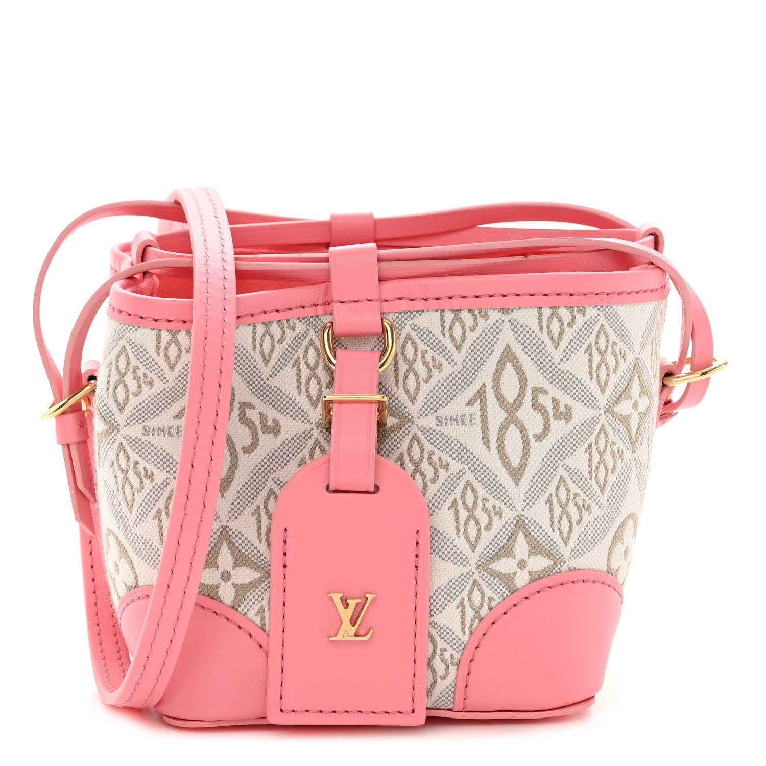 Louis Vuitton Jacquard Since 1854 Noe Purse Ecru Beige Pink 1 of 10