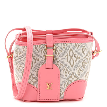 Louis Vuitton Jacquard Since 1854 Noe Purse Ecru Beige Pink 1 of 10