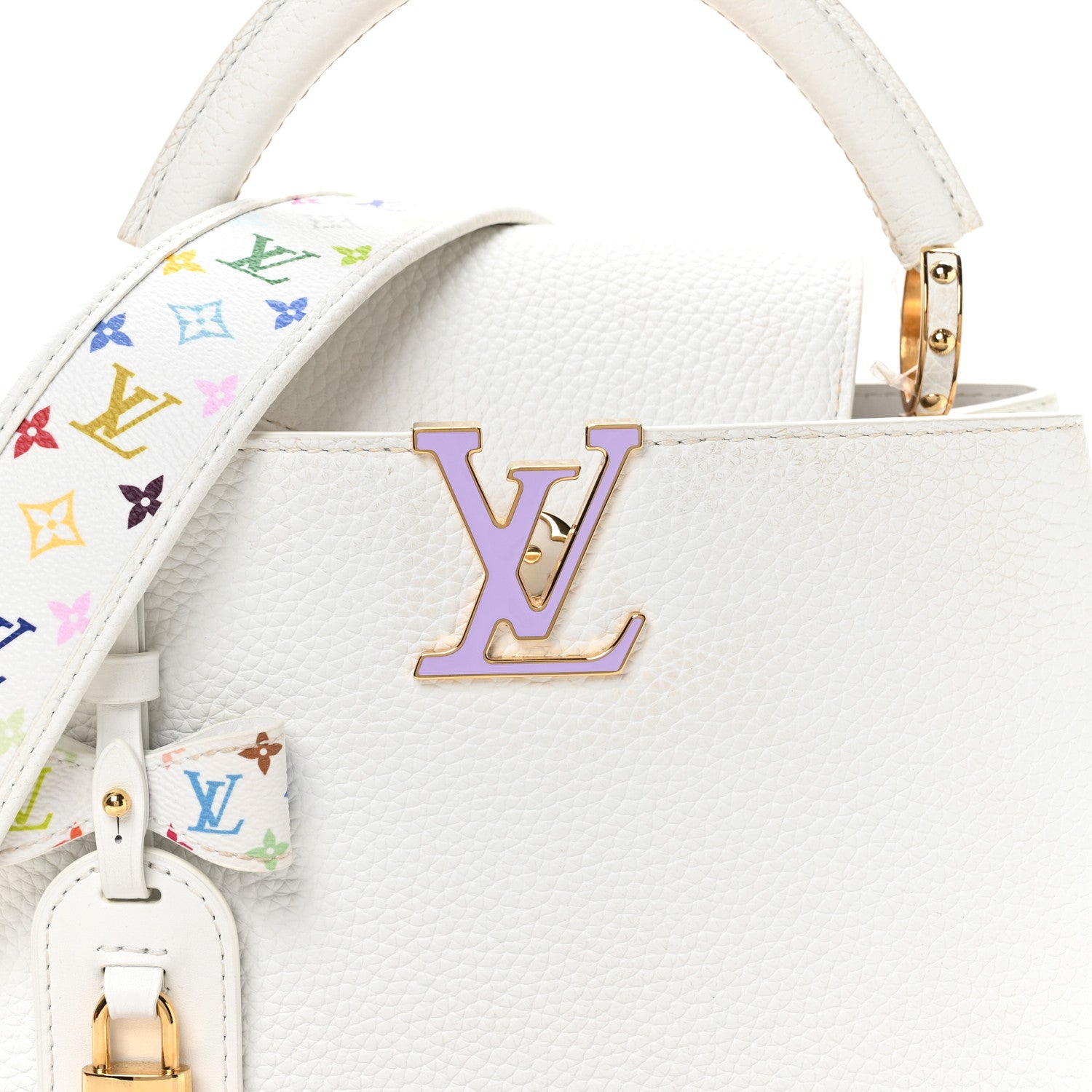 Louis Vuitton LV X TM Taurillon BB Capucines Blanc 1818370