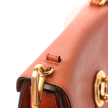 Chloe Goatskin Medium Mily Shoulder Bag Sepia Red 9 of 9