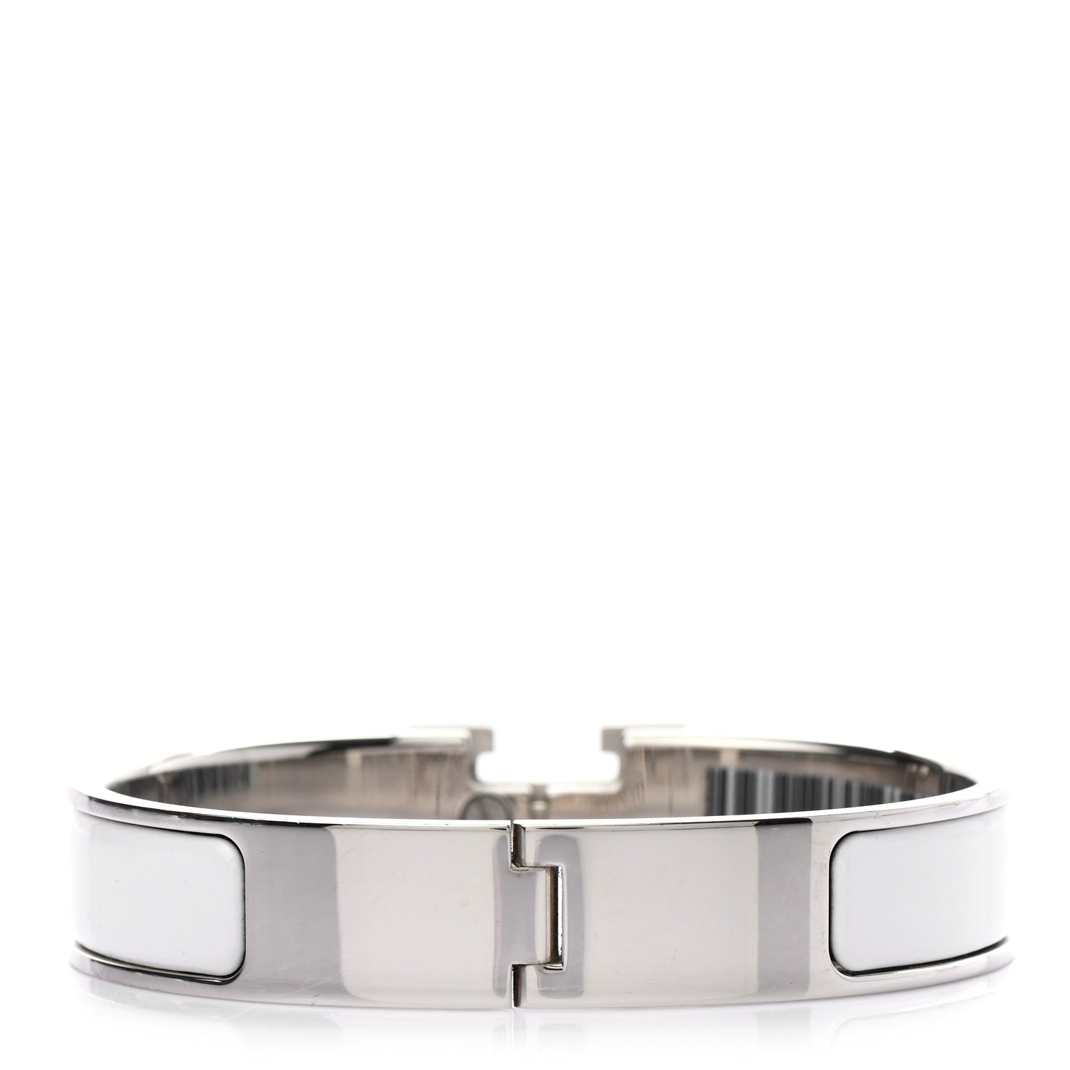 Hermes Enamel Narrow Clic Clac H Bracelet PM White 3 of 4