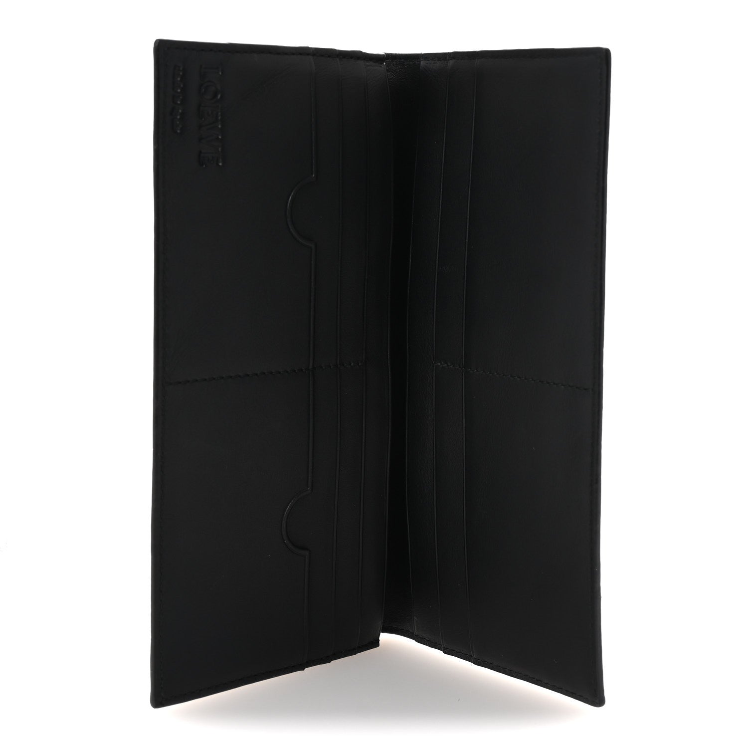 Loewe Textured Calfskin Long Horizontal Wallet Black 5 of 6