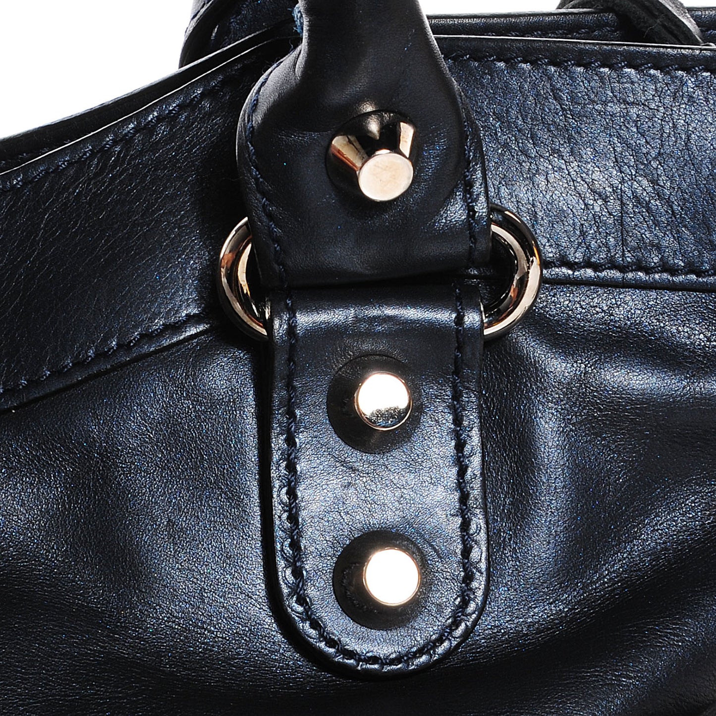 Iridescent Agneau Classic Hardware First Bleu Mineral
