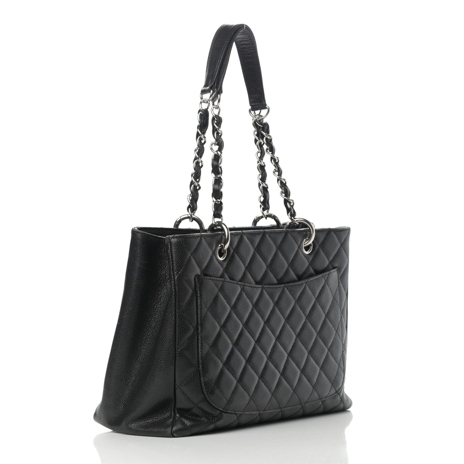 Chanel Caviar Quilted Grand Shopping Tote GST Black 3 of 19