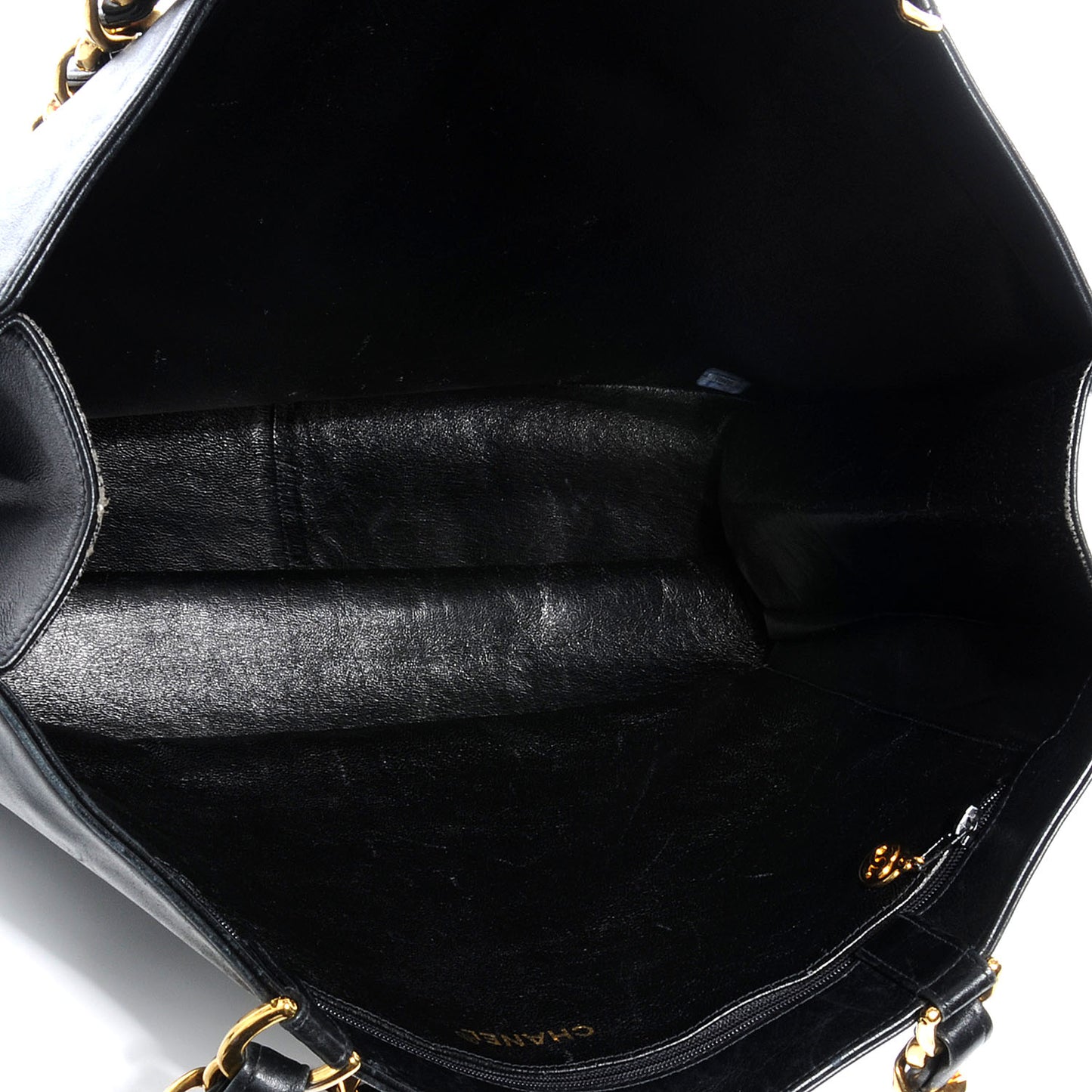 Lambskin Jumbo Shoulder Bag Black