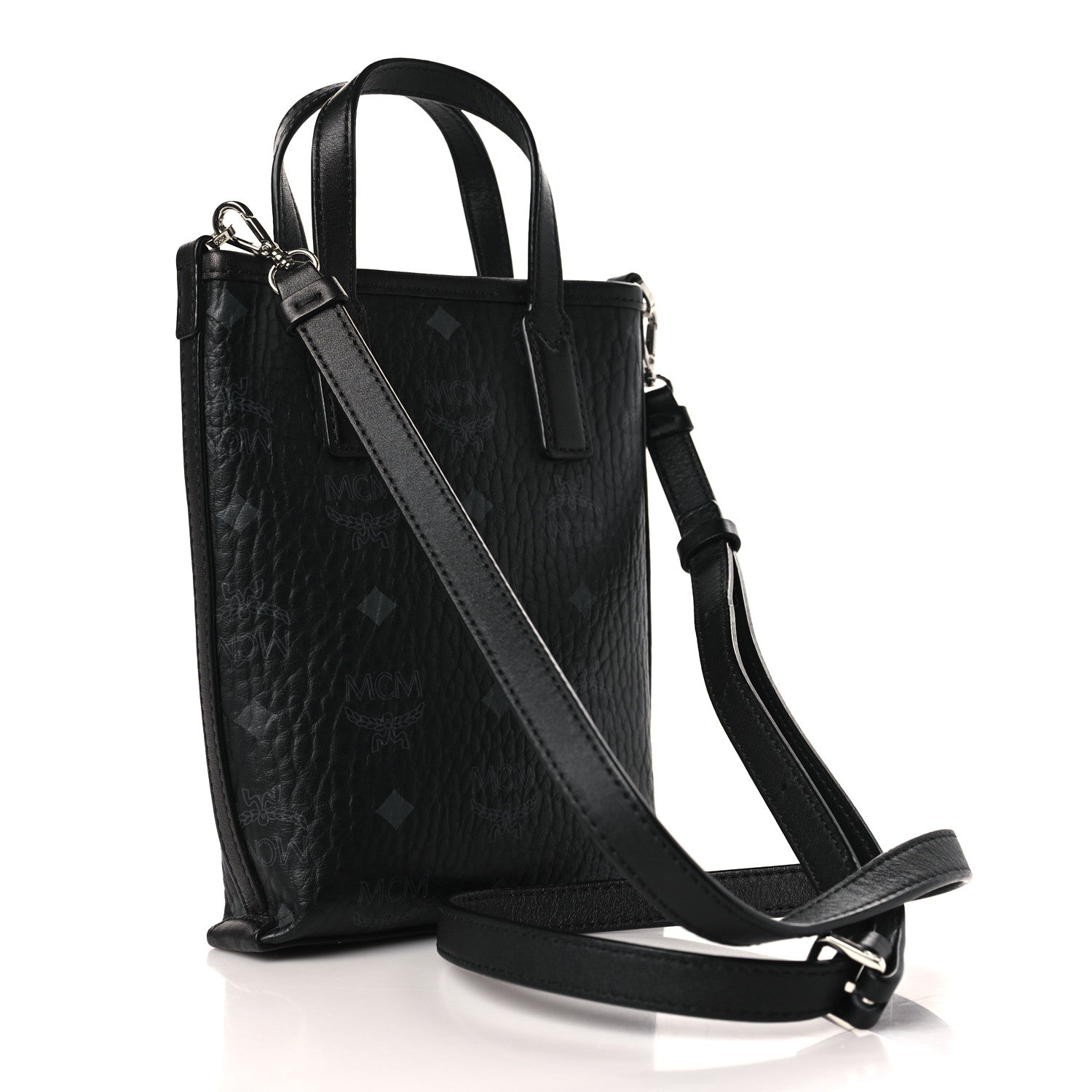 MCM Visetos X-Mini Aren Tote Black 3 of 8