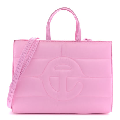 Telfar Nylon Medium Puff Shopping Bag Bubblegum 1 of 10