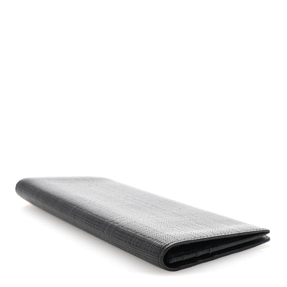 Loewe Textured Calfskin Long Horizontal Wallet Black 4 of 6