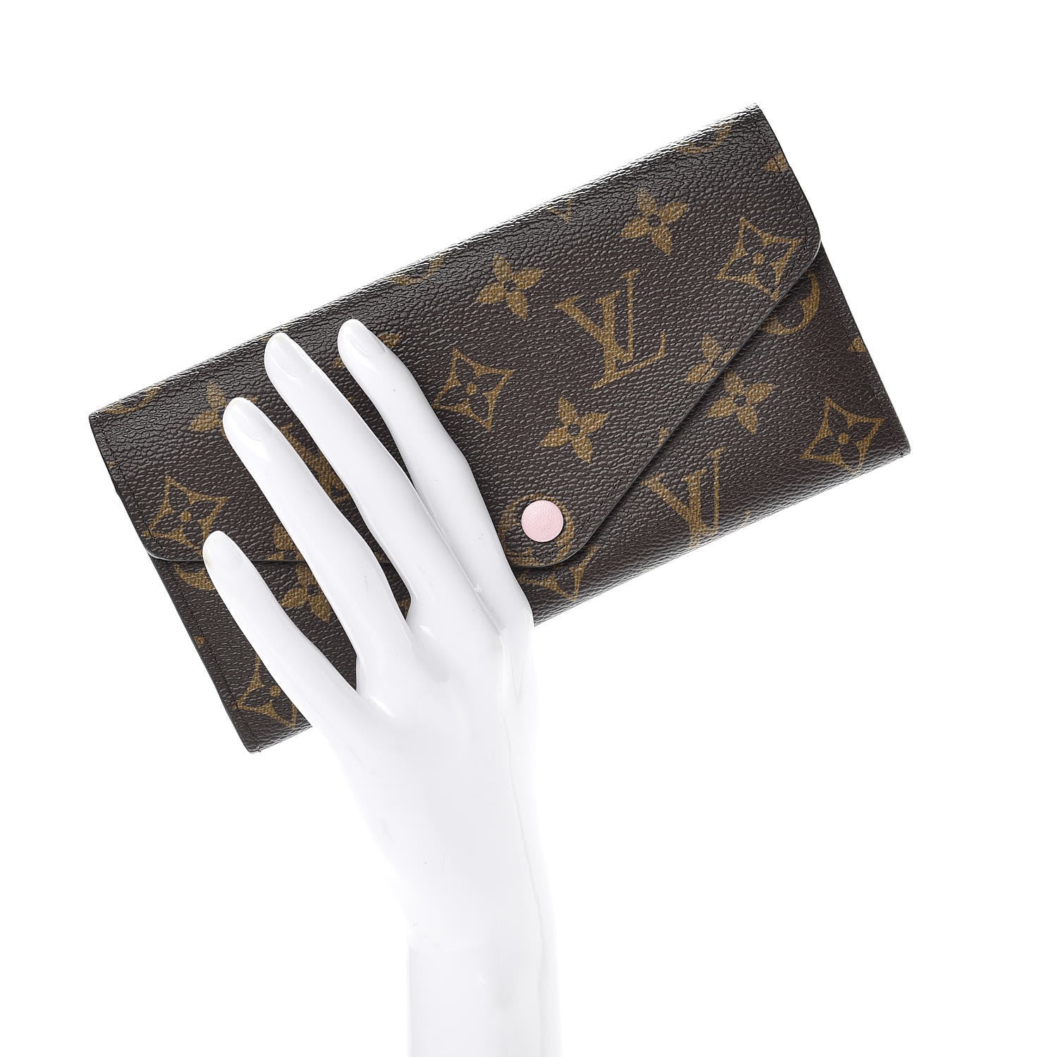 Louis Vuitton Monogram Josephine Wallet Rose Ballerine 2 of 8