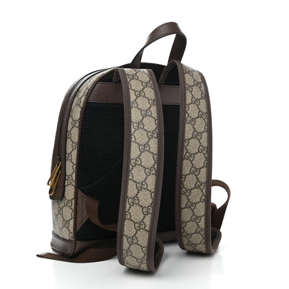 Gucci GG Supreme Monogram Calfskin Web Small Ophidia Day Backpack Beige Ebony New Acero 3 of 10