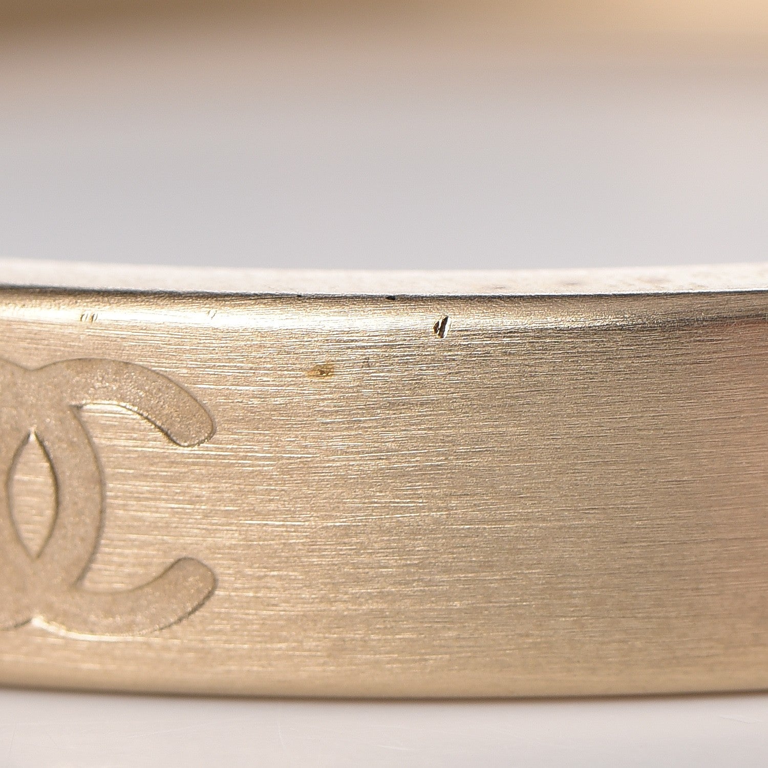Chanel Metal CC Bangle Gold 4 of 4
