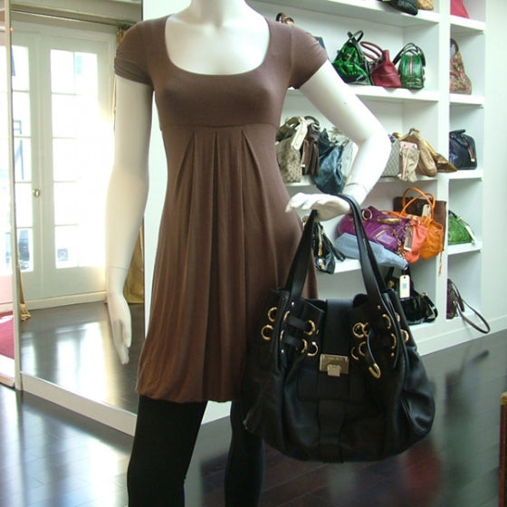 Jimmy Choo Leather Ramona Tote Navy 2 of 12